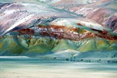 Разноцветные глины Кызыл-Чина